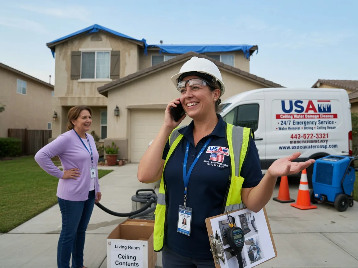 Ceiling Water Damage Restoration Geff, IL FAQs